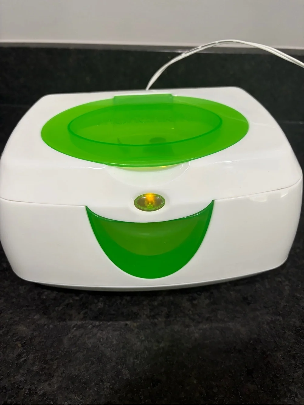 Munchkin Warm Glow Wipe Warmer - White with Green